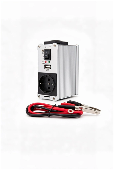 500W Fanlı Akü İnverteri 12V DC Giriş 220V AC Çıkış USB Portlu Taşınabilir Araç Kullanımı