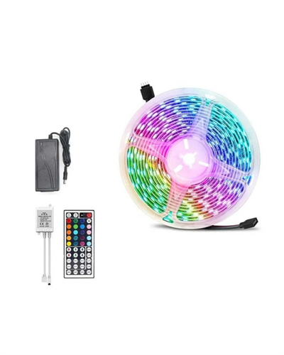 5050 RGB LED Şerit 5 Metre Uzaktan Kumandalı Ortam Aydınlatma Led