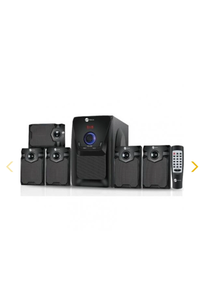 5+1 bluetoothlu kumandalı multimedia ses sistemi hoparlör siyah çoklu bağlantı 2 yıl garantili