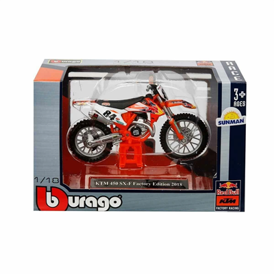 51070 SUN-BUR-1:18 Motor Red Bull KTM 450- 1 Adet Stokta Olan Gönderilir