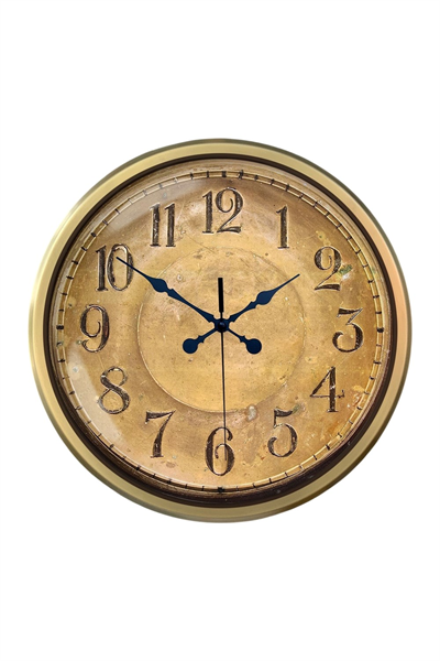 52 cm Eskitme Metal Retro Duvar Saati