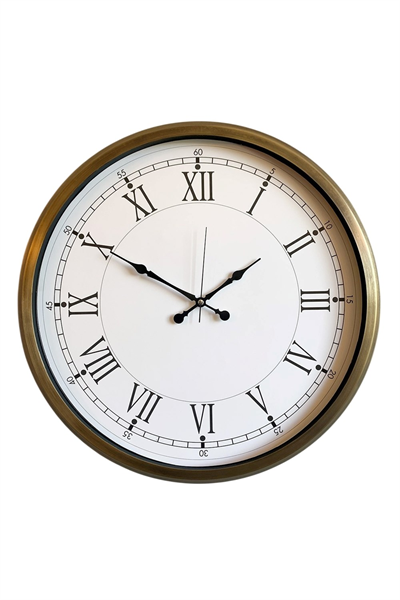 52 cm Eskitme Metal Retro Duvar Saati