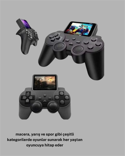 520 Oyunlu Atari S10 El Konsolu – Retro Tasarım, Şarjlı ve Taşınabilir Oyun Deneyimi