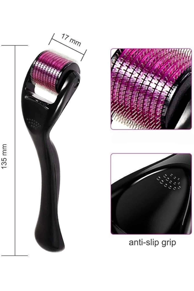 540 Iğneli Derma Roller 1Mm Titanyum Uçlu Saç Kaş Serum Kullanımına Uygun