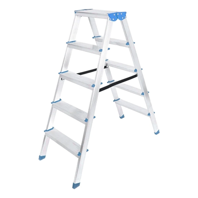 5+5 Çift Basamaklı Alüminyum Metal Merdiven
