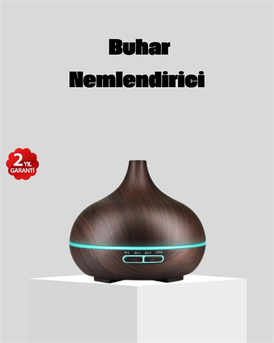 550 ml Büyük Su Hazneli Ultrasonik Nemlendirici ve Aromaterapi Difüzörü