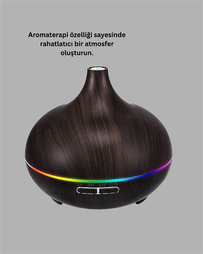 550ML Ultrasonik Hava Nemlendirici ve Aromaterapi Difüzörü