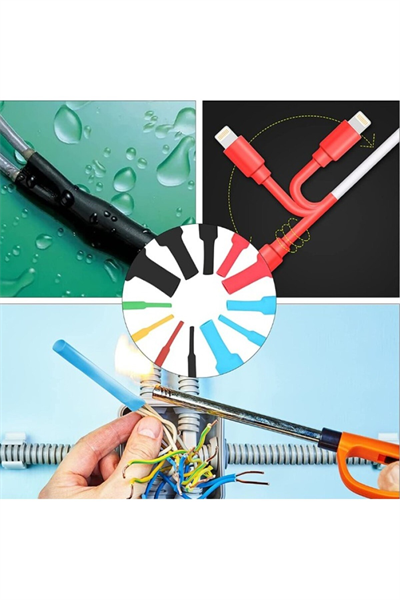 560 Parça Set Isıyla Daralan Makaron Kablo Koruyucu Kılıf