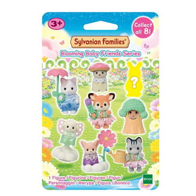5823 Sylvanian Families Bebek Minifigür Çiçek Serisi Tekli Sürpriz Figür +4 yaş