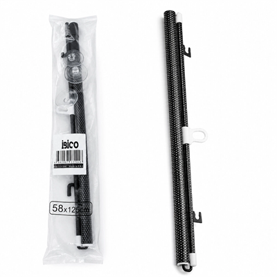 58x125cm Oto-araç - Ev - Ofis Cam Paneli Güneşlik Pvc Perde Makaralı Aç-kapa Vantuzlu Montaj Bx40