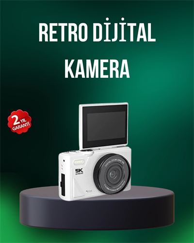 5K 75MP Dijital Kamera WiFi Aktarımlı Otofokus ve 18x Dijital Zoom