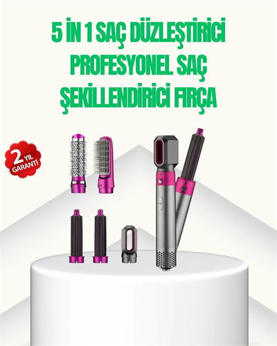 5’i 1 Arada Profesyonel Saç Şekillendirici Tek Cihazla Sınırsız Stil