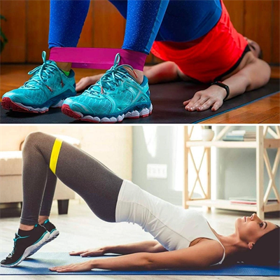 5li Egzersiz Direnç Bant Seti Pilates Crossfit Ekipmanları Bx40