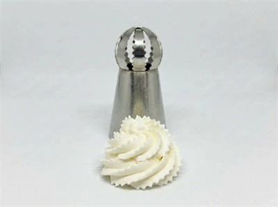 5li Profesyonel Rus Top Duy Ucu Seti – 5.9 Cm Büyük Boy Paslanmaz Çelik Krema Sıkma Ve Fırfır Uçları
