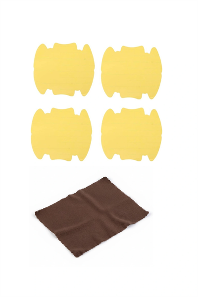 5li Set Araba Kapı Kolu Koruyucu Çizilme Önleyici Şeffaf Sticker Film Koruma Seti