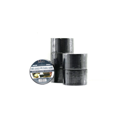 6 Adet 48mmx20mt Siyah Çok Amaçlı Pvc Kanal Bandı Bant Su Geçirmez Bx40