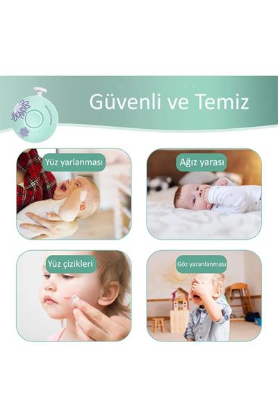6 Başlıklı Pilli Tırnak Törpüsü ( Bebekler Kullanılabilir )  (3936)