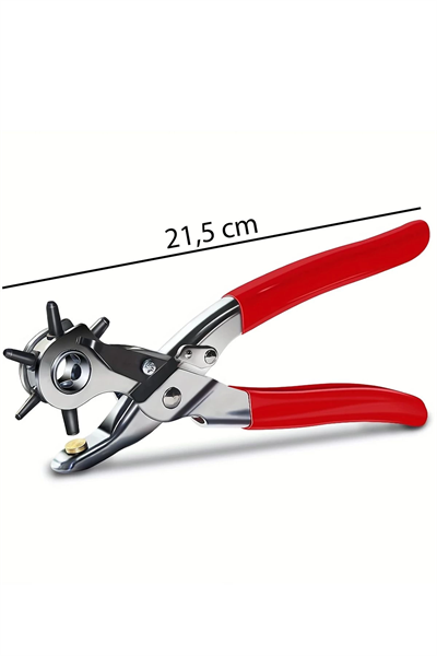 6 Farklı Uçlu Kemer Delme Pensesi Deri Kemer ve Kumaş İçin Ayarlanabilir Delik Açıcı El Aleti