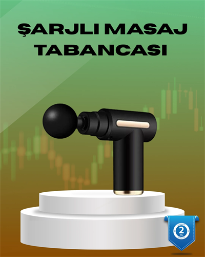 6 Kademeli Kas Masaj Tabancası 4 Başlıklı Güçlü Sessiz Sporcu Masaj Cihazı Şarjlı