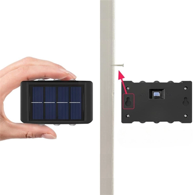 6 Ledli Solar Güneş Enerjili Aplik Led, Dekoratif Duvar Monteli Gün Işığı Led Bx40