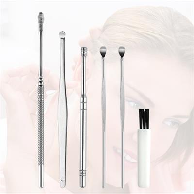 6 Parça Paslanmaz Çelik Kulak Balmumu Toplayıcı Çıkarıcı Temizleyici Bakımı Çubuk Seti (3936)