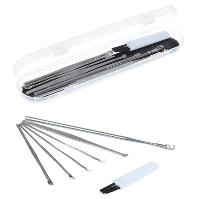 6 Parça Paslanmaz Çelik Kulak Balmumu Toplayıcı Çıkarıcı Temizleyici Bakımı Çubuk Seti (3936)