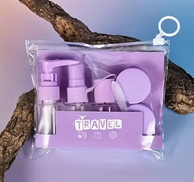 6 Parça Renkli Kapaklı Seyahat İçin Boş Şişe Seti (3936)