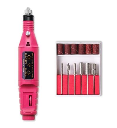 6 Uçlu Elektrikli Manikür Pedikür Seti ( 2000-300RPM HIZ ) (3936)