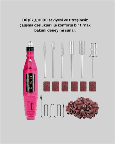 6 Uçlu Elektrikli Manikür Pedikür Seti Yeni Nesil