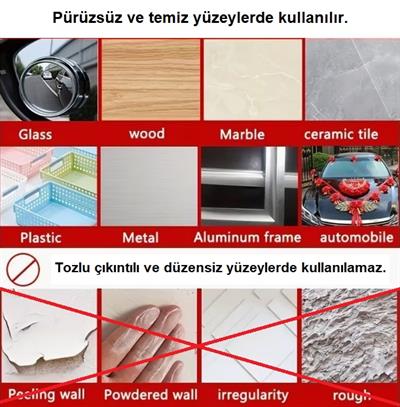 60 Parça Kolay Açılır Güçlü Çift Taraflı Bant 18mm*50mm (3936)