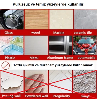 60 Parça Kolay Açılır Güçlü Çift Taraflı Bant 18mm*50mm Bx40