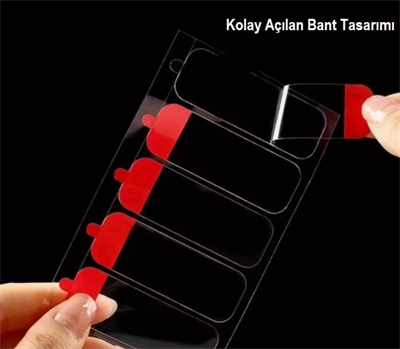 60 Parça Kolay Açılır Güçlü Çift Taraflı Bant 18mm*50mm Bx40