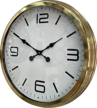 60 cm Gold Metal Dekoratif Duvar Saati