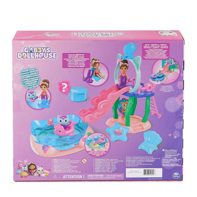 6067878 Gabbys Dollhouse Gabby ve Mercat Purr-ific Havuz Oyun Seti