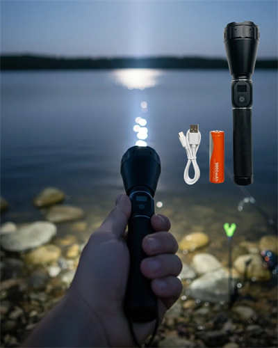 60W Güçlü LED El Feneri 6000 Lümen Uzun Mesafe Aydınlatma Seti