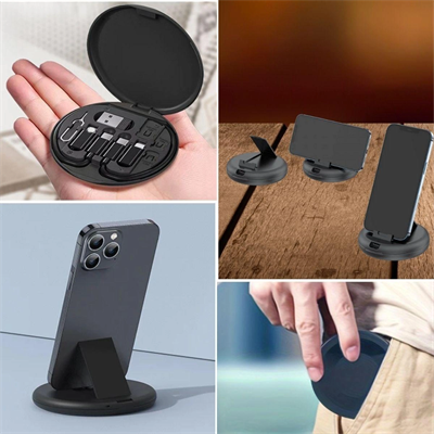 60w Destekli Kablo Kutusu Seyahat Kablo Seti 5'i 1 Arada Usb Type-c Şarj Kablosu Seti Bx40