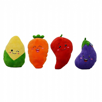 62297 PELUŞ 30CM HAVUÇ,PATLICAN,MISIR,KIRMIZI BİBE