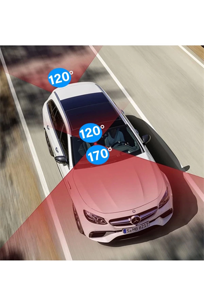 64GB Araç İçi Kamera 3 Kameralı (Yol + Araç İçi+ Arka) FHD Video Kayıt Mikrofonlu Türkçe CC-33