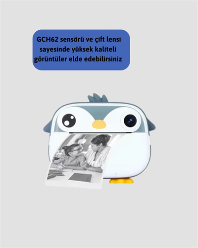 64GB TF Kart Destekli Çoklu Dil Seçeneği Sunan Anında Baskı Kamera