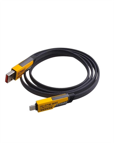 65W 4ü 1 Arada Çoklu Şarj Kablosu – USB-C, USB-A, Lightning, Veri ve Şarj Desteği