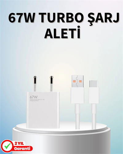 67 Watt Güçlü Şarj Aleti Samsung S23 Ultra S24 Uyumlu