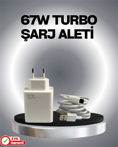 67 Watt Güvenli Hızlı Şarj Adaptörü Samsung M31 M33 M51 Uyumlu