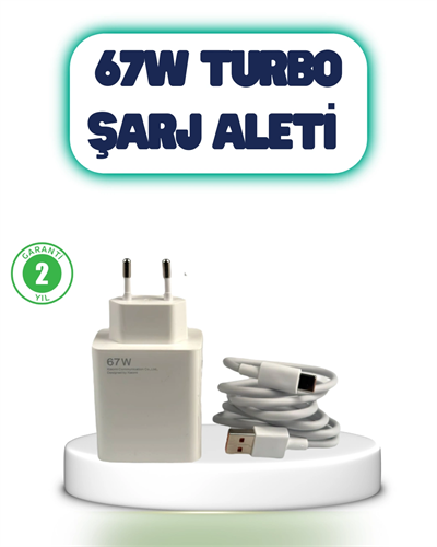 67 Watt Hızlı Şarj Aleti Poco F2 F3 F4 Uyumlu