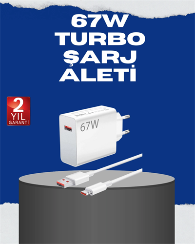 67 Watt Turbo Charge Başlık Vivo Y20 Y35 Y55 Uyumlu