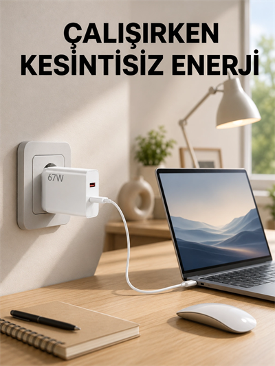 67 Watt Turbo Şarj Cihazı Motorola G30 G50 G60 G82 Uyumlu Yeni Nesil