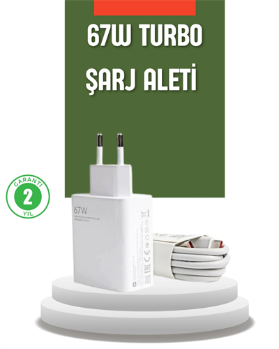 67 Watt Turbo Şarj Cihazı Redmi Note 10 11 12 Uyumlu