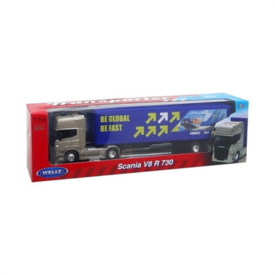 68021SS-F-GW WELLY 1 64 SCANIA R730 TRAILER 48
