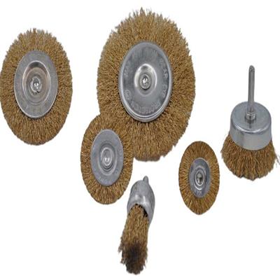 6'lı Pimli Tel Fırça Seti Pas Yağ Kir Boya Yapışkan Çözücü (3936)