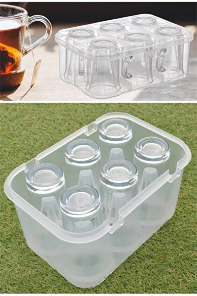 6lı Su Bardak - Kulplu Bardak Taşıma Aparatı Bx40