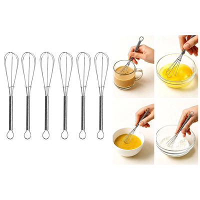 6pcs Mini=13cm Metal Çırpıcı Bx40